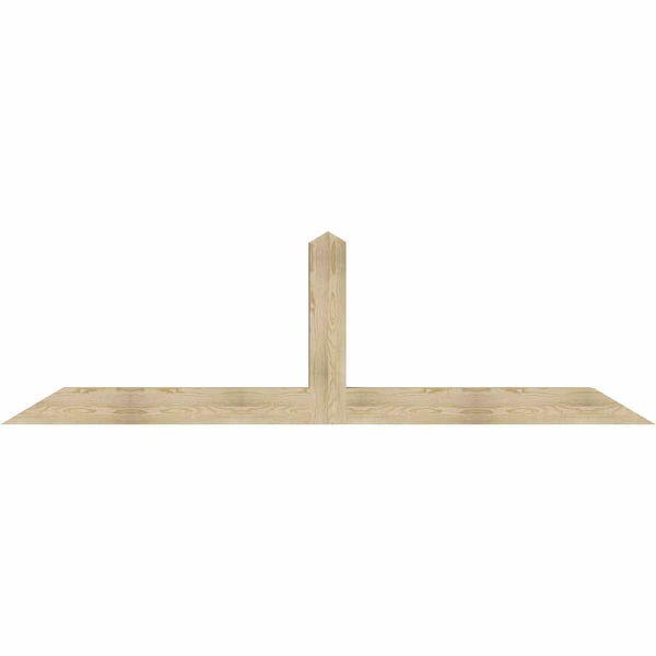 Ekena Millwork Portland Rough Sawn Timber Gable Bracket, Douglas Fir, 108"W x 31 1/2"H x 6"D x 6"F, 7/12 Pitch GBW108X31X0606POR00RDF - main